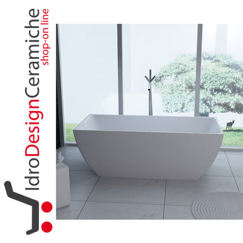 Vasca da bagno moderna in acrilico 170x80x58h - Mod. Unika ... Vasca da bagno moderna in acrilico 170x80x58h - Mod. Unika ...