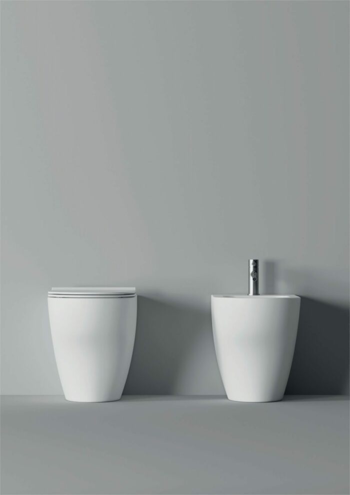 Sanitari a terra filo muro Rimless Serie UNICA senza Brida - ALICE CERAMICA - immagine 2