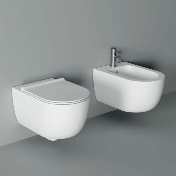 Sanitari sospesi Rimless Serie UNICA 55 senza Brida - ALICE CERAMICA